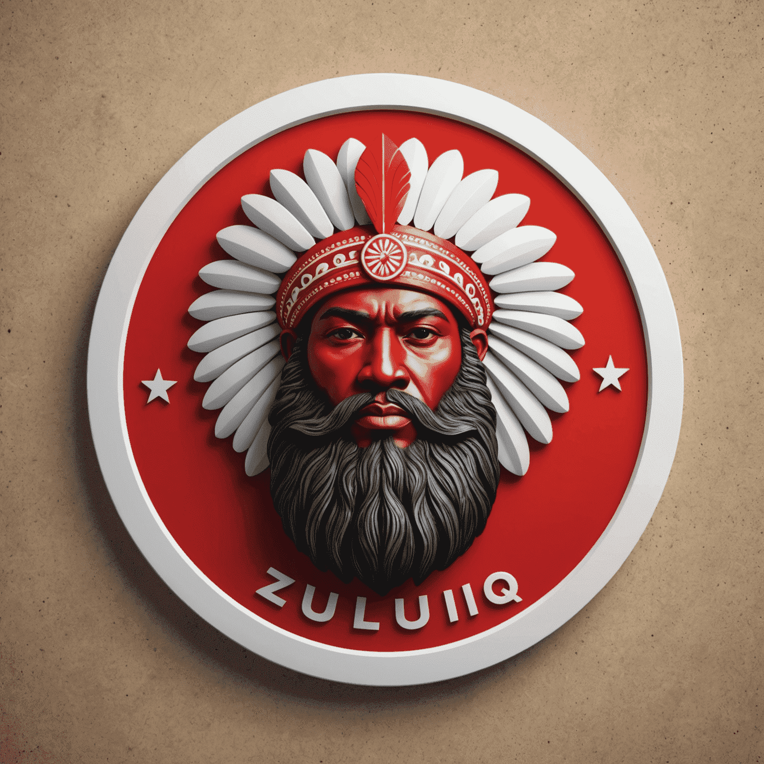 zuluiq logo in red and white colors