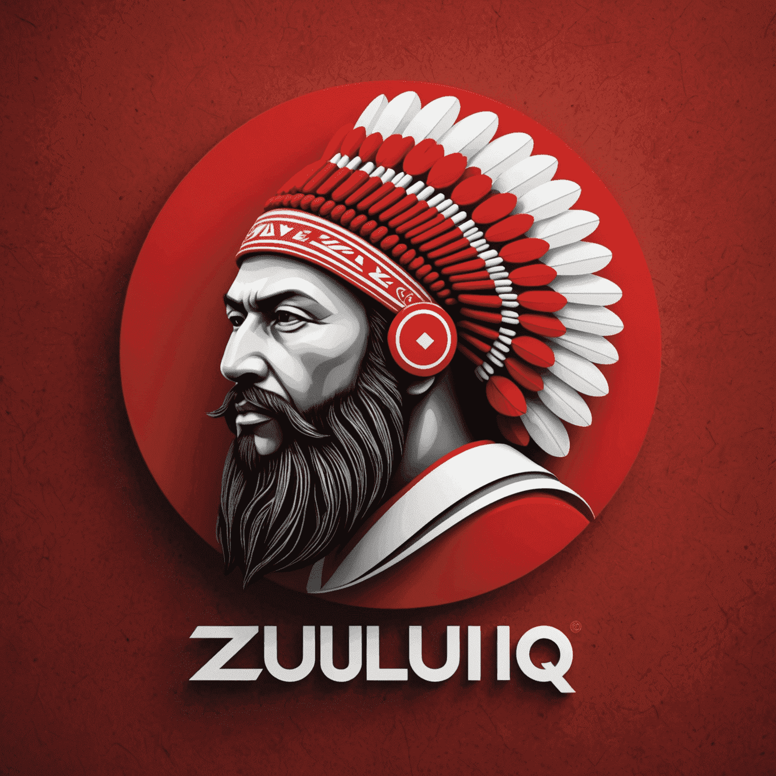 zuluiq logo in red and white colors