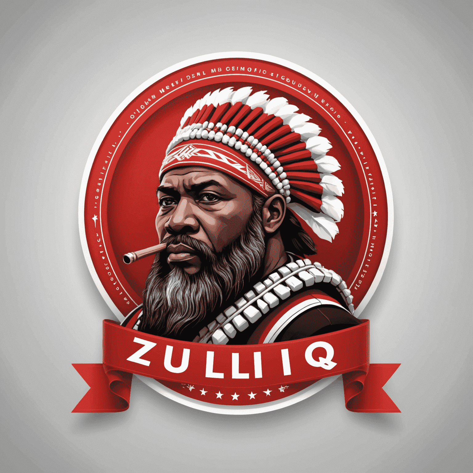 zuluiq logo in red and white colors